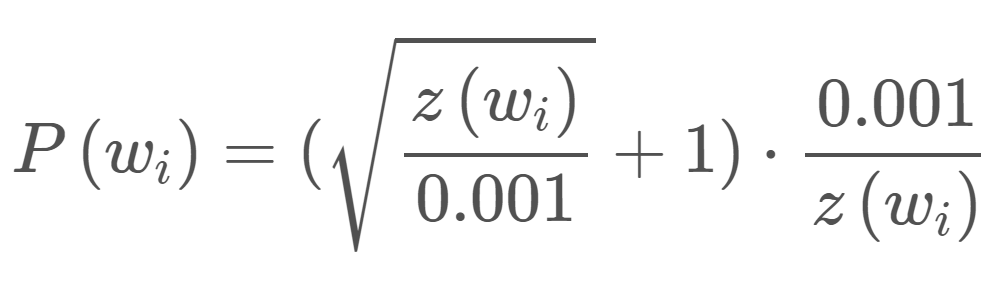 Sampling Equation